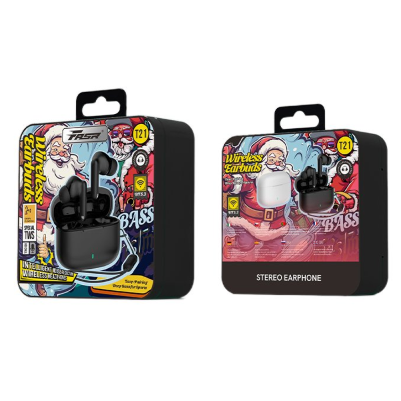 Écouteurs Bluetooth FASR T21 - Noir — Accessoire · Smarty Paris 18e